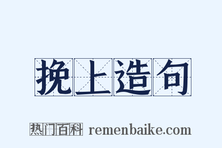 挽上造句是什么意思的图片